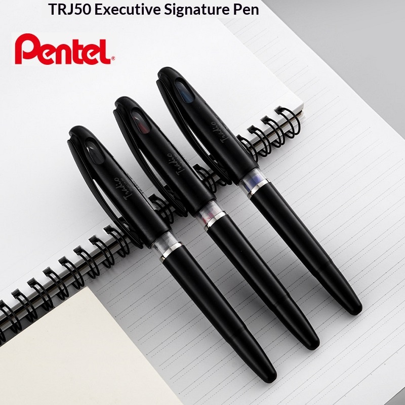 Pentel Pen Sign Pen - 日本製 ペンテル TRJ50 MLJ-20 トライドー スタイロ