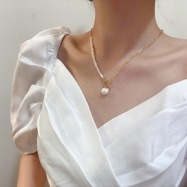 100% 天然バロック淡水パール 14 K ゴールド充填女性 - Pearl Trim Chain のレビューと価格
