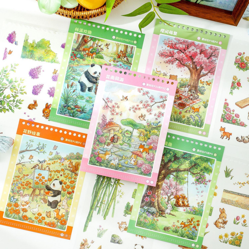 37枚入りのかわいい漫画3DシーンステッカーブックDIYジャ - Embellishments For Scrapbooking のレビューと価格